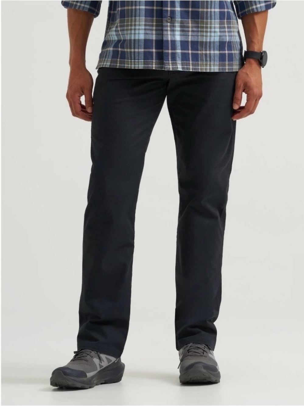 Wrangler Men's ATG Regular Fit Straight Leg Canvas Utility Pants - Black 30x30